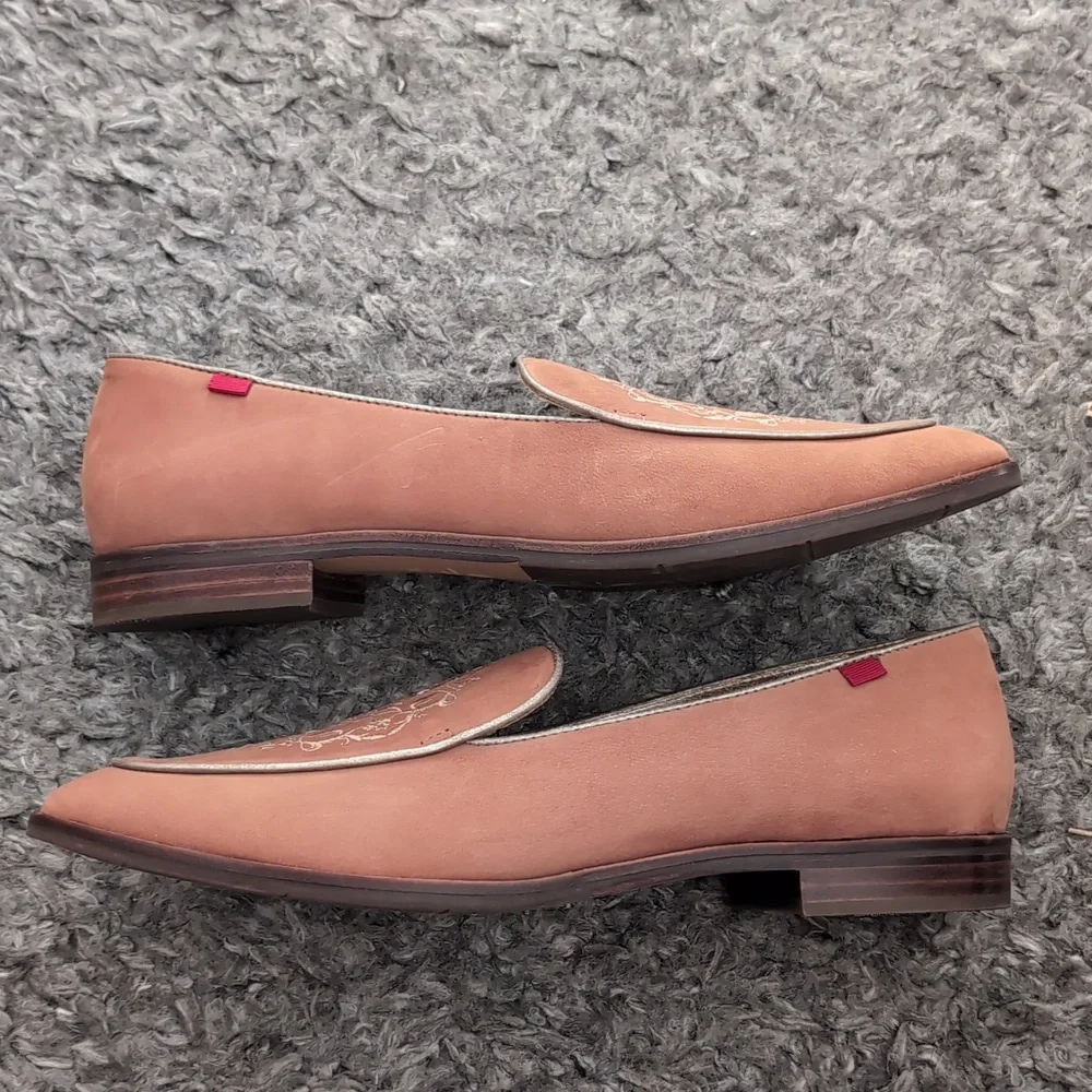 Marc Joseph Tan Embroidered Loafers - Picture 3 of 5